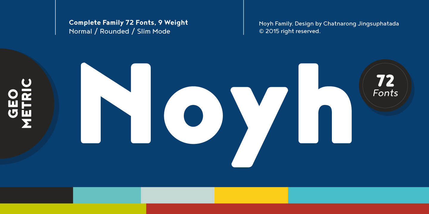 Beispiel einer Noyh R Heavy Italic-Schriftart